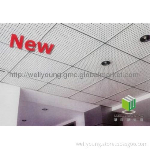 perforated gypsum sound absorbing panels